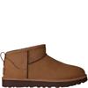 UGG WOMENS NUBUCK FUR LINED ANKLE BOOT - DARK CHESTNUT